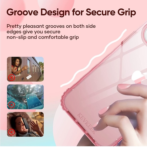 iPhone 14 Plus Pink Transparent Case - Picture 5 of 8